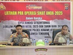 Latihan Operasi Sikat 2025 Dalam Rangka Cipkon Jelang Perayaan Natal dan Tahun Baru.
