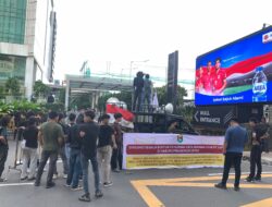 Hima Sultra-Jakarta Geruduk Kantor Pusat PT. AKP Desak Segera Angkat Kaki Dari Bumi Anoa.